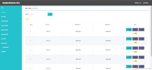 基于微信小程序的家政服務管理系統的設計與實現